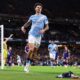Manchester City Midfielder Nico O'Reilly Celebrating After Scoring During A Premier League Match