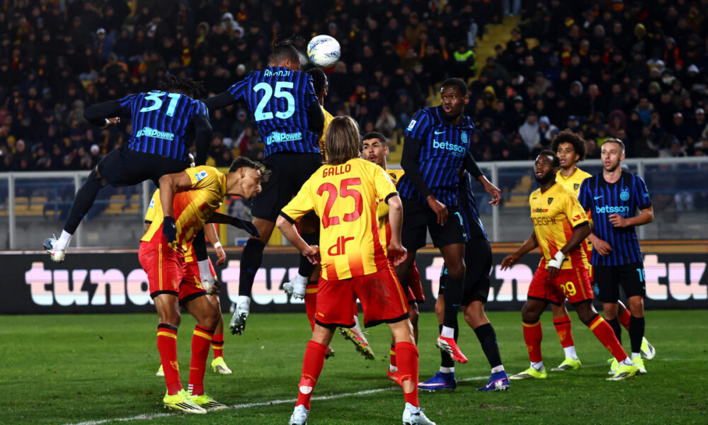 Manuel Akanji Scoring Inter Milan's Second Goal With A Header During Their 2-0 Victory