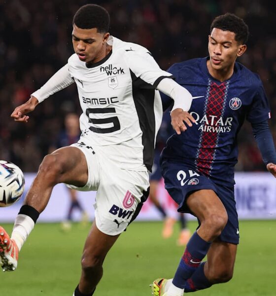 Rennes against PSG in Ligue 1