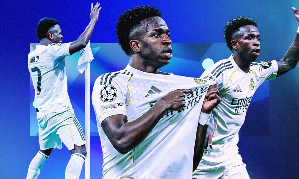 Vinicius Junior of Real Madrid in the Champions League
