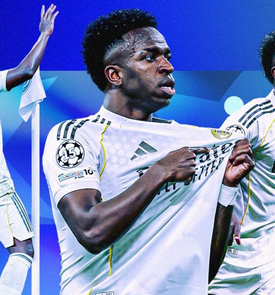 Vinicius Junior of Real Madrid in the Champions League