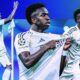 Vinicius Junior of Real Madrid in the Champions League