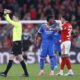 Vinicius Junior of Real Madrid against Benfica in the Champions League