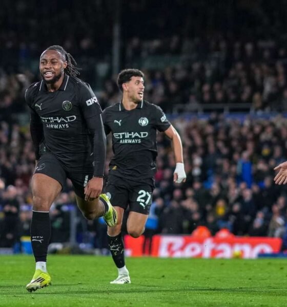 Antoine Semenyo in action against Leeds United