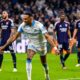 Pierre-Emerick Aubameyang of Marseille against Lyon in Ligue 1