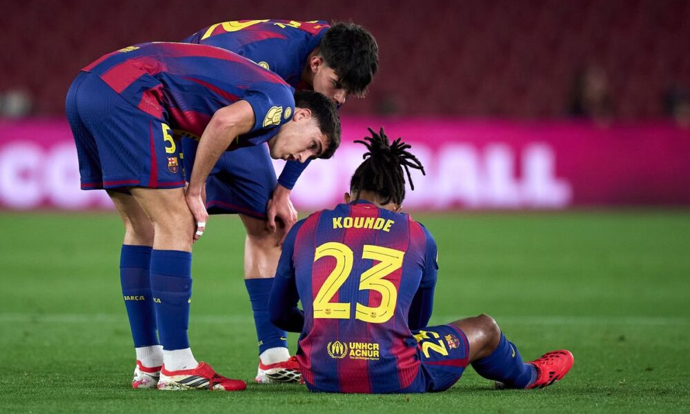Jules Koundé of FC Barcelona