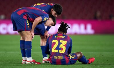 Jules Koundé of FC Barcelona