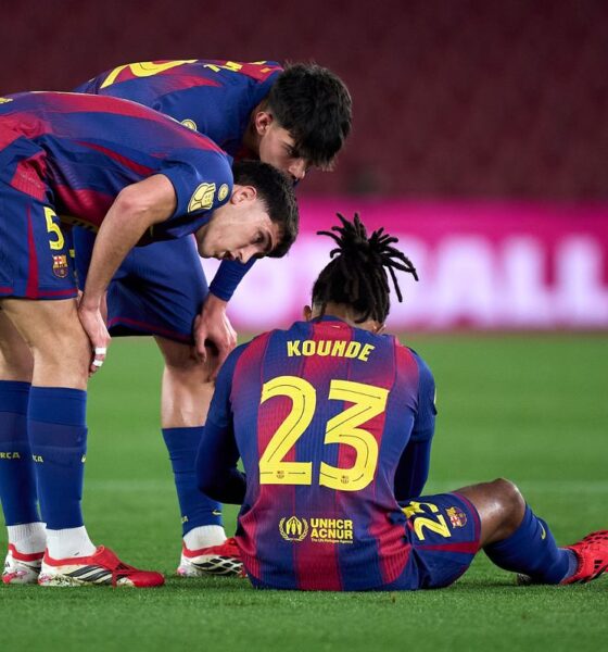 Jules Koundé of FC Barcelona