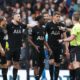 Tottenham Hotspur Players Protesting A Goal During Their 2-1 Premier League Defeat