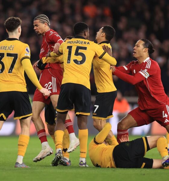 Wolves against Liverpool