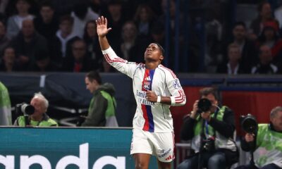 Brazilian football prodigy Endrick celebrating a standout performance for Olympique Lyon during their 2-1 upset victory against Paris Saint-Germain on April 19, 2026. Image used for Sportxparte news