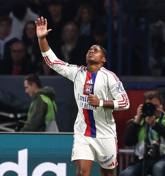 Brazilian football prodigy Endrick celebrating a standout performance for Olympique Lyon during their 2-1 upset victory against Paris Saint-Germain on April 19, 2026. Image used for Sportxparte news
