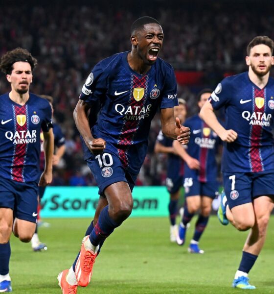The image captures a moment from the UEFA Champions League semi-final first leg between Paris Saint-Germain (PSG) and Bayern Munich, which took place on April 28, 2026. Image used for Sportxparte news.