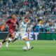 Pierre-Emerick Aubameyang of Olympique de Marseille is shown scoring the opening goal during a Ligue 1 match against FC Metz. This action took place on April 10, 2026, at the Orange Vélodrome in Marseille. Image used for Sportxparte news.