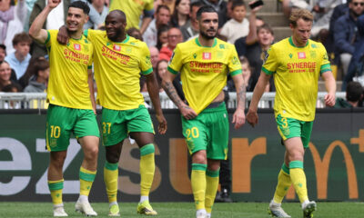 FC Nantes during their decisive 3-0 victory against Olympique de Marseille in Ligue 1 on May 2, 2026. Image used for Sportxparte news roundup.
