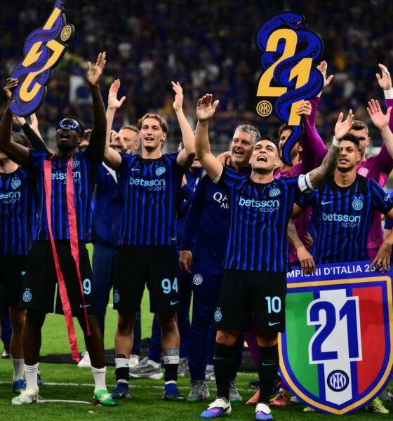 Inter Milan officially secured their 21st Serie A title (Scudetto) on May 3, 2026, following a 2–0 victory over Parma at the San Siro. This win gave the Nerazzurri an unassailable 12-point lead at the top of the table with three matches remaining in the 2025–26 season. Image used for Sportxparte news roundup.