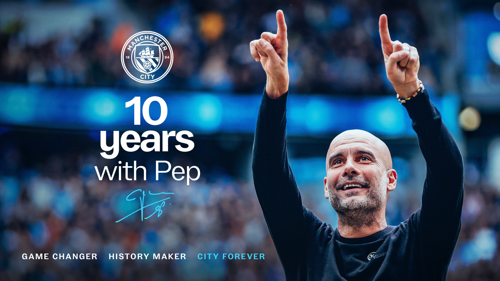 Pep Guardiola, who has officially announced he will step down as Manager of Manchester City at the end of the 2025-2026 season after a transformative ten-year tenure. Image used for Sportxparte news.
