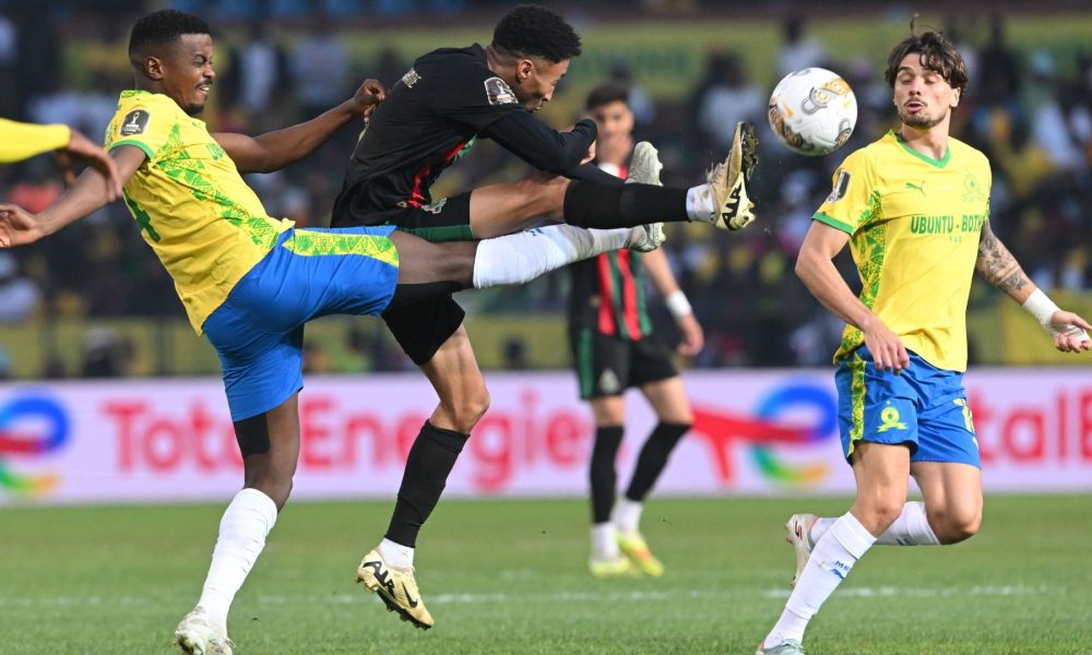 CAF Champions League Final between South Africa's Mamelodi Sundowns F.C. and Morocco's AS FAR Rabat, played on May 17, 2026. Image used for Sportxparte news.
