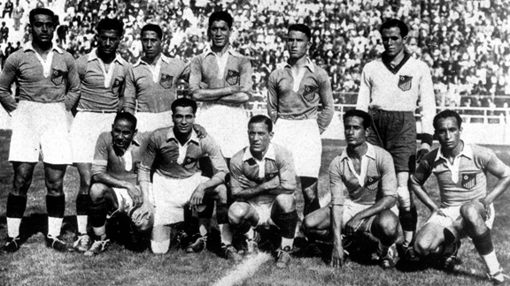 Egypt national football team at the 1934 FIFA World Cup in Italy. With this appearance, they made history as the first African and Arab nation to ever qualify for and compete in a FIFA World Cup tournament. Image used for Sportxparte news.