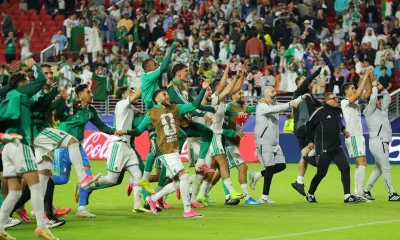 Algeria national football team celebrating a late comeback victory against Jordan at the FIFA World Cup 2026. Image used for Sportxparte news.