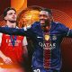 The graphic features Ousmane Dembélé of Paris Saint-Germain and Declan Rice of Arsenal, depicting the updated landscape of the 2026 Ballon d'Or race following the UEFA Champions League final. Image used for Sportxparte news.