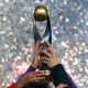 TotalEnergies CAF Champions League trophy, which is awarded to the top club football team in Africa. Image used for Sportxparte news.