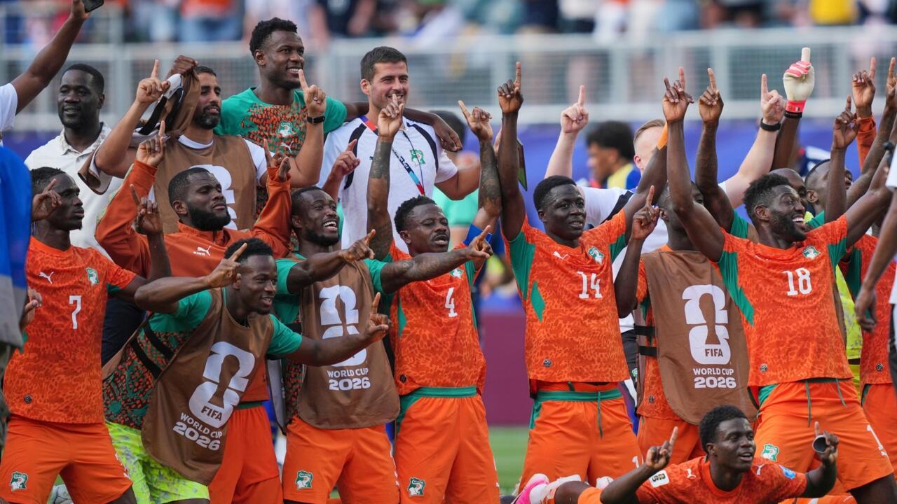 The Ivory Coast national football team after defeating Curaçao 2-0 on June 25, 2026, qualified for the FIFA World Cup knockout stage for the first time in their history. Image used for Sportxparte news.