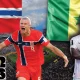 Promotional poster featuring Norwegian footballer Erling Haaland and Senegalese footballer Sadio Mané, representing their respective national teams with their flags. Image used for Sportxparte news.