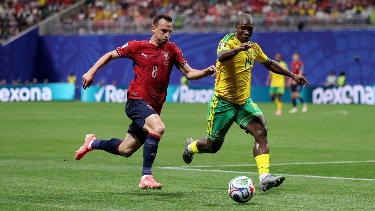 Match between the Czech Republic and South Africa during the FIFA World Cup 2026, held at the Atlanta Stadium in Georgia. Image used for Sportxparte news.