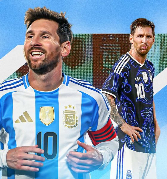 The graphic features Lionel Messi, the legendary captain of the Argentina national football team. He currently plays club football for Inter Miami CF in Major League Soccer (MLS). Image used for Sportxparte news.
