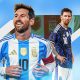 The graphic features Lionel Messi, the legendary captain of the Argentina national football team. He currently plays club football for Inter Miami CF in Major League Soccer (MLS). Image used for Sportxparte news.