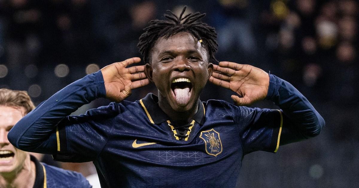 Zadok Yohanna, an 18-year-old Nigerian winger playing for Swedish Allsvenskan club AIK Stockholm. Image used for Sportxparte news.