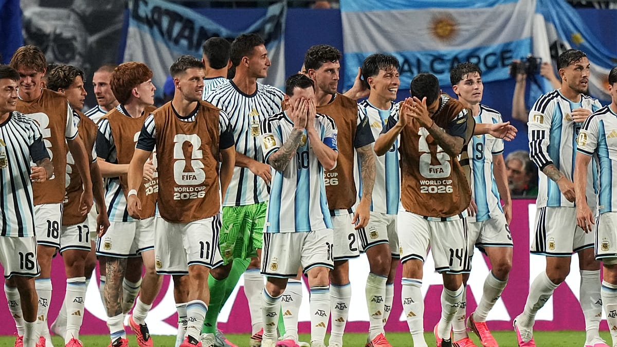 Lionel Messi scored Argentina's first goal against Cape Verde during their 2026 FIFA World Cup Round of 32 match on July 3, 2026. Image used for Sportxparte news.