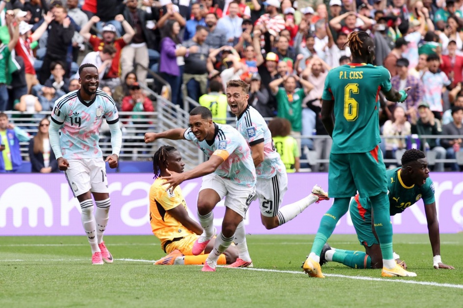 FIFA World Cup 2026 Round of 32 match between Belgium and Senegal, played on July 1, 2026, at the Seattle Stadium in Washington. Image used for Sportxparte news.