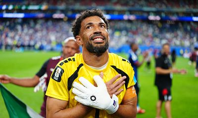 Cape Verde national goalkeeper Josimar Dias, widely known as Vozinha, celebrating his iconic performance during the 2026 FIFA World Cup. Image used for Sportxparte news.
