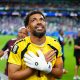 Cape Verde national goalkeeper Josimar Dias, widely known as Vozinha, celebrating his iconic performance during the 2026 FIFA World Cup. Image used for Sportxparte news.