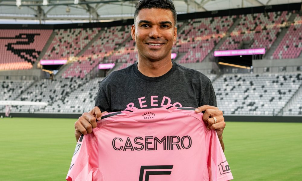 Brazilian midfielder Casemiro has officially joined Inter Miami CF on a free transfer. The MLS club announced his blockbuster signing on July 22, 2026, pairing the 34-year-old defensive veteran with global superstar Lionel Messi. Image used for Sportxparte news.