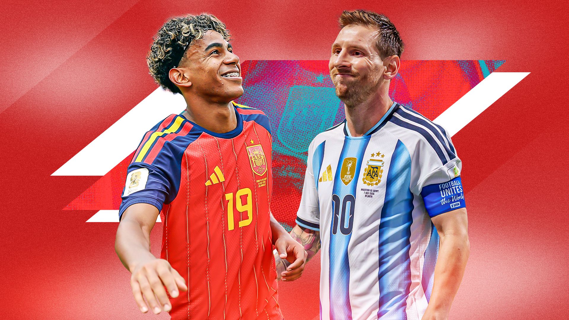 In 2007 Lionel Messi bathed baby Lamine Yamal in a UNICEF charity photoshoot. On Sunday they meet in the 2026 World Cup final in football's most incredible story. Image used for Sportxparte news.