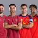 Portugal vs Spain World Cup 2026 Round of 16 promotional graphic featuring Bruno Fernandes, Cristiano Ronaldo, Rodri, and Lamine Yamal. Image used for Sportxparte news.