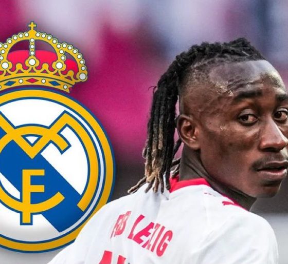 Real Madrid has verbally agreed on personal terms with Ivory Coast winger Yan Diomandé, who currently plays for RB Leipzig. Image used for Sportxparte news.