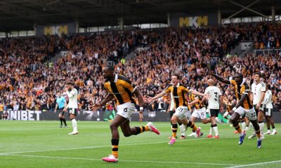 Newly promoted Hull City secured a stunning 2-0 victory over Manchester United at the MKM Stadium in their opening Premier League match on August 22, 2026. First-half goals from centre-backs Semi Ajayi and debutant Nobel Mendy shocked Michael Carrick's side and gave the Tigers a dream start to the season. Image used for Sportxparte news.