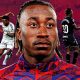 A sports graphic featuring 19-year-old Ivorian winger Yan Diomande centered between Real Madrid forwards Vinícius Júnior and Kylian Mbappé. The image visualizes the rumored €120m–€135m summer transfer from RB Leipzig to the La Liga giants, highlighting a new era for the Los Blancos frontline. Image used for Sportxparte news.